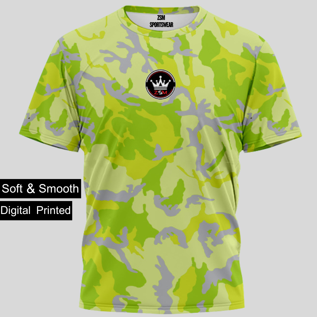 ZSM Sportswear Tees Light Green & Yellow Green