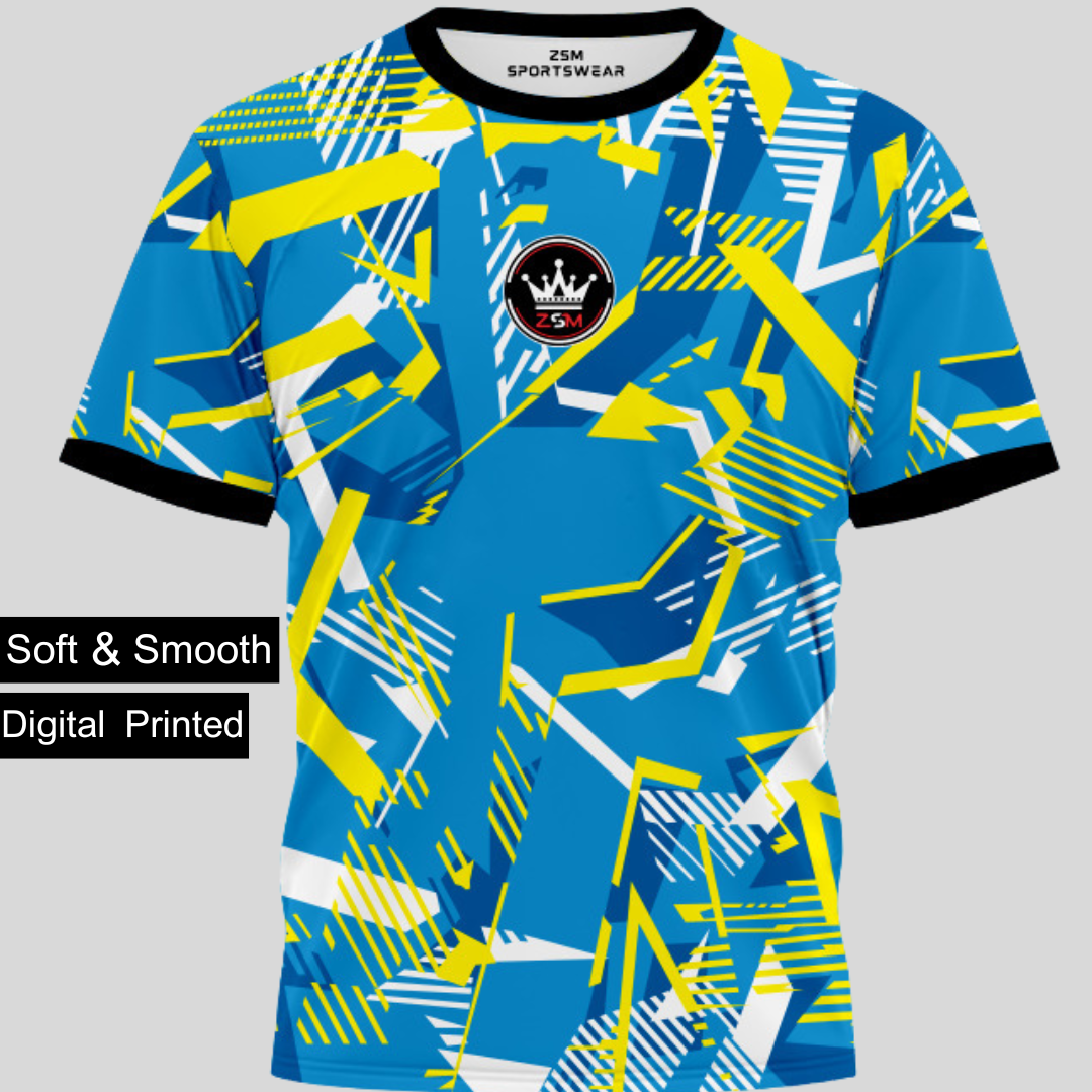 ZSM Sportswear Tees Sky, White & Yellow