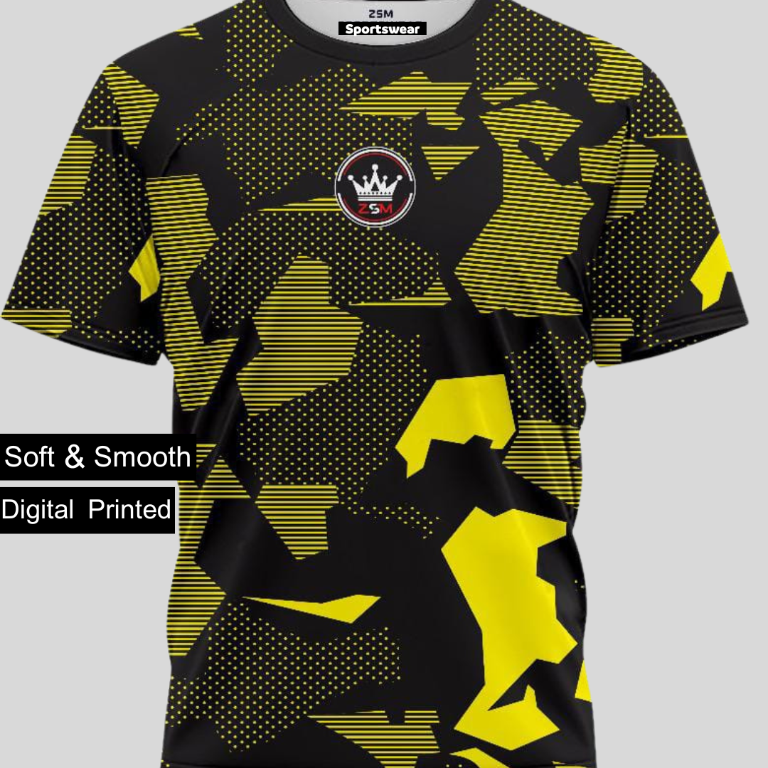 ZSM Sportswear Tees Mustered and Black