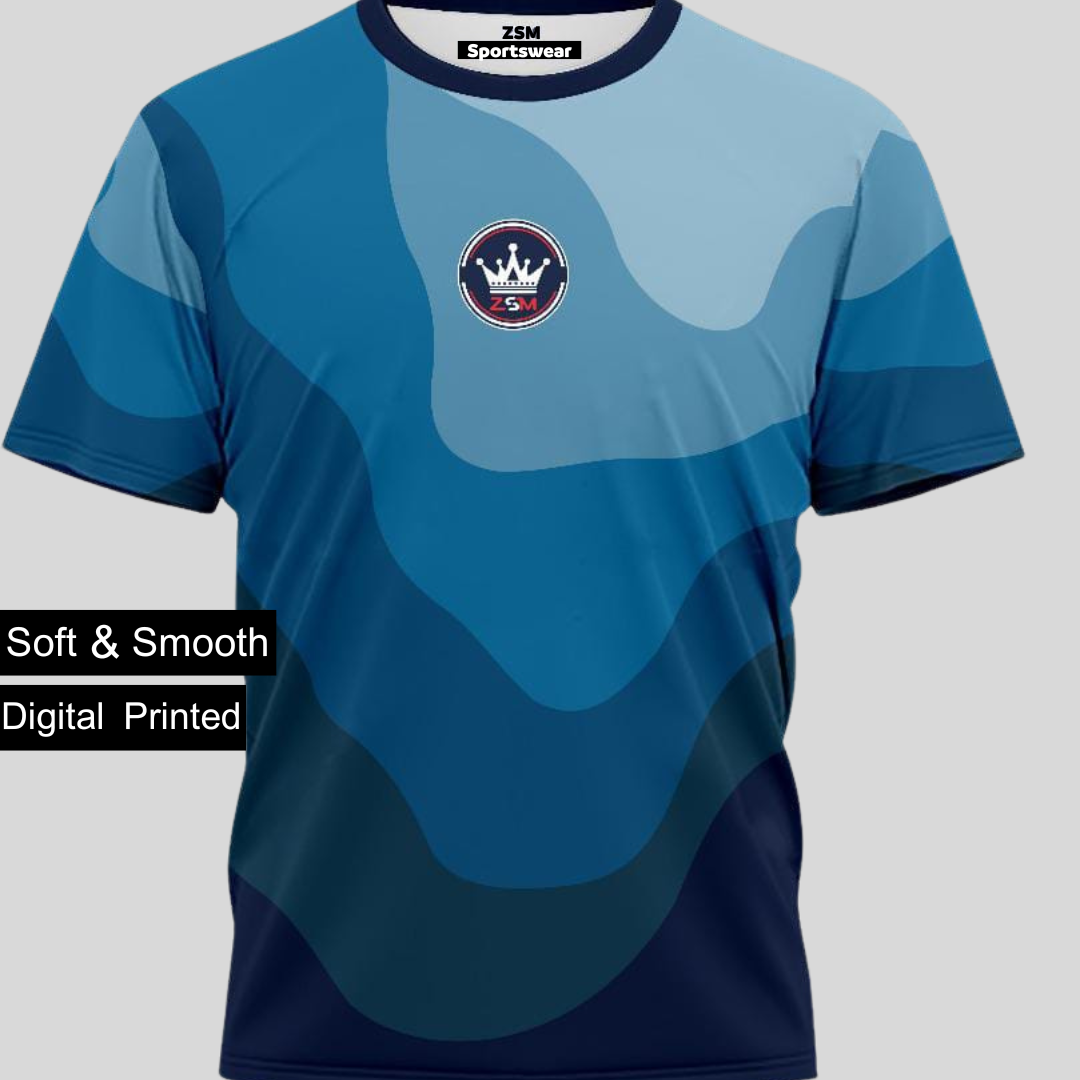 ZSM Sportswear Tees Shades of Blue